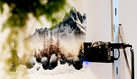 Bergpanorama Wanddruck - Professioneller Direktdruck für Büros Wanddruck Berglandschaft Alpen Wandgestaltung Schweiz Büro